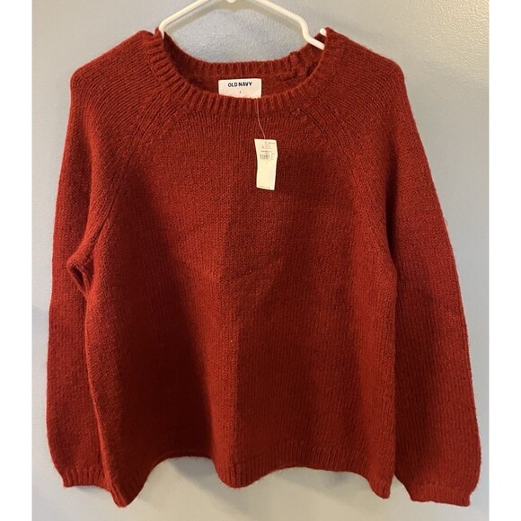Old Navy Womens NWT Red Crew Neck Sweater Size Small - Picture 1 of 5